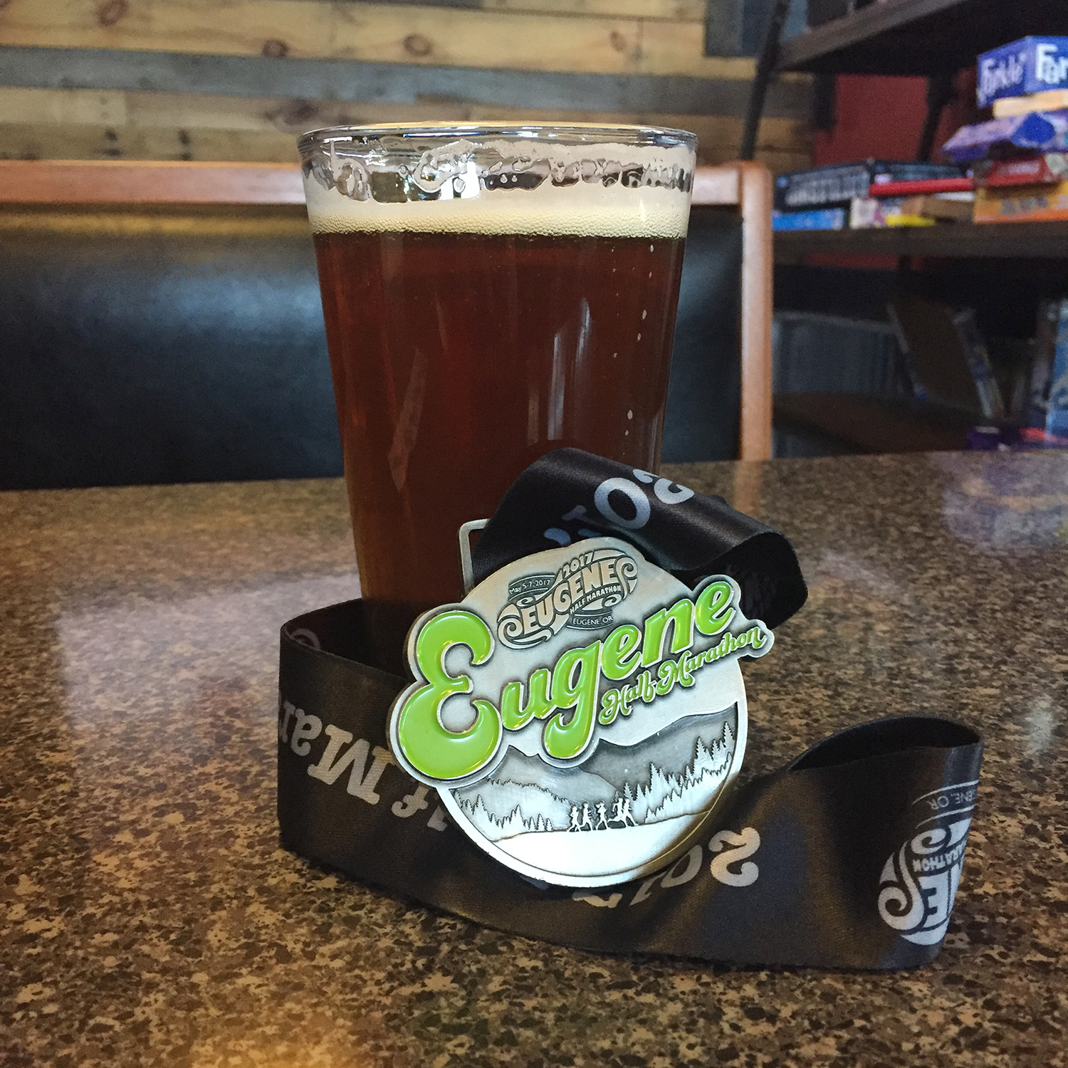 2017 Eugene Half Marathon medal