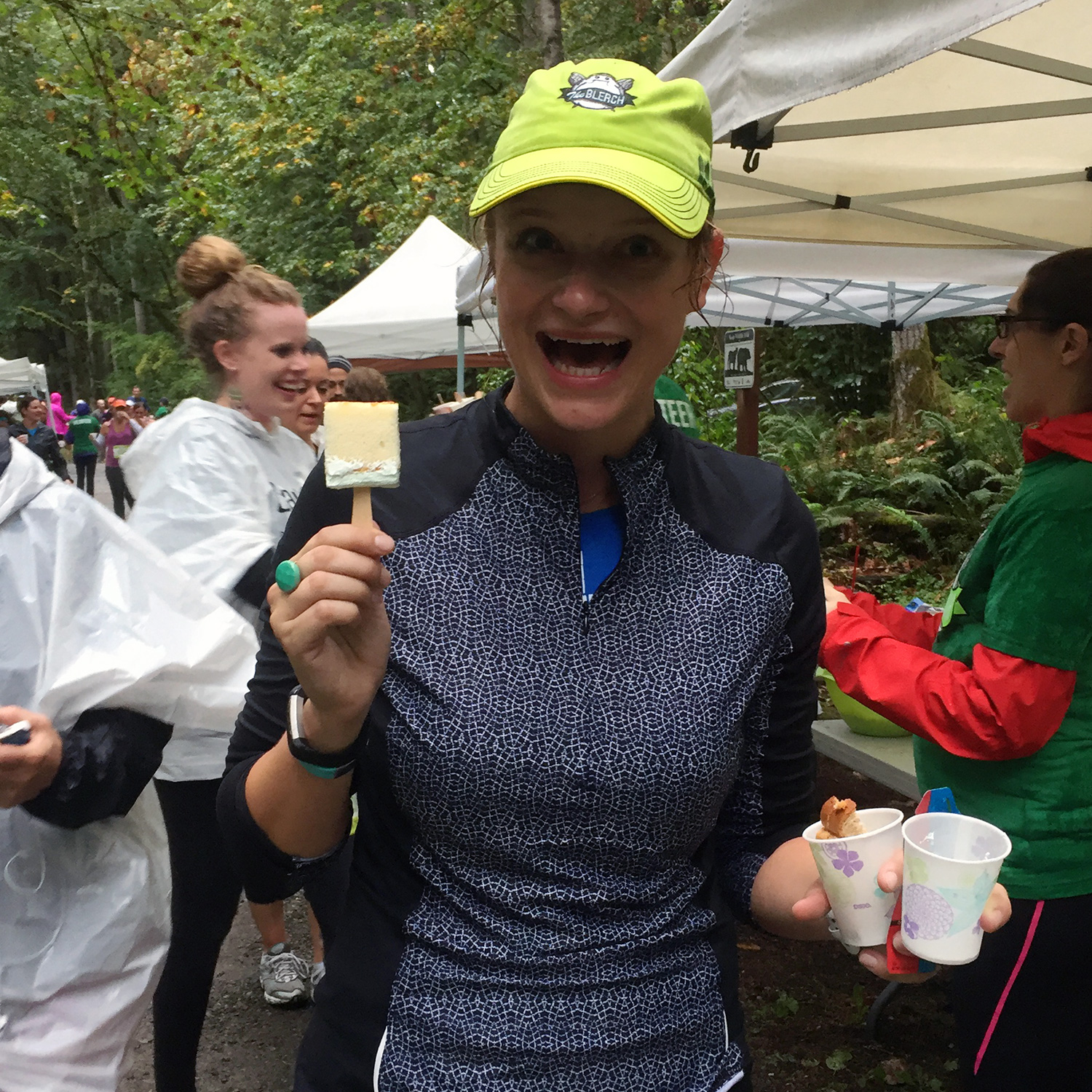 Happy Cara with cake!