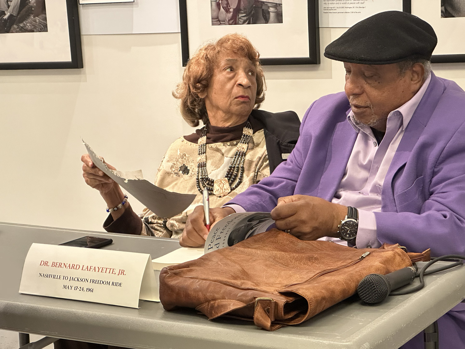 Dr. Bernard Lafayette at the Freedom Rides Museum