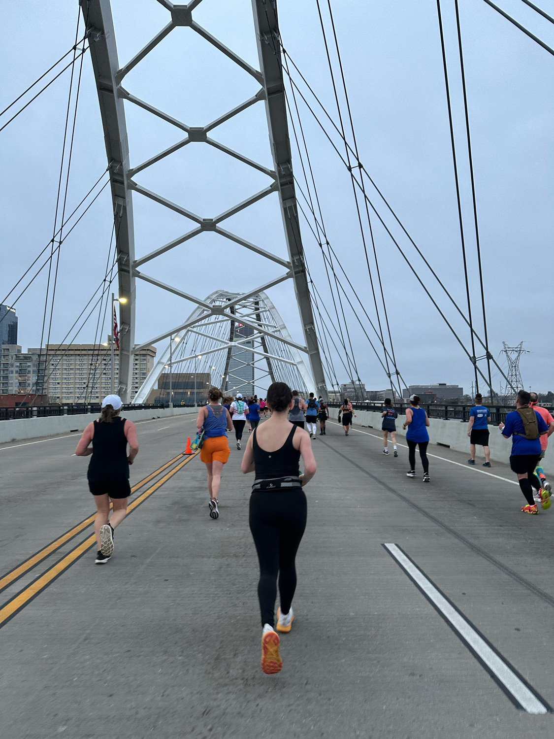 Runners on Broaday Bridge