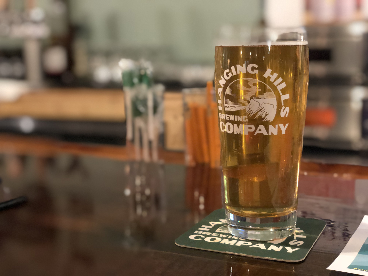 Victory beer at Hanging Hills