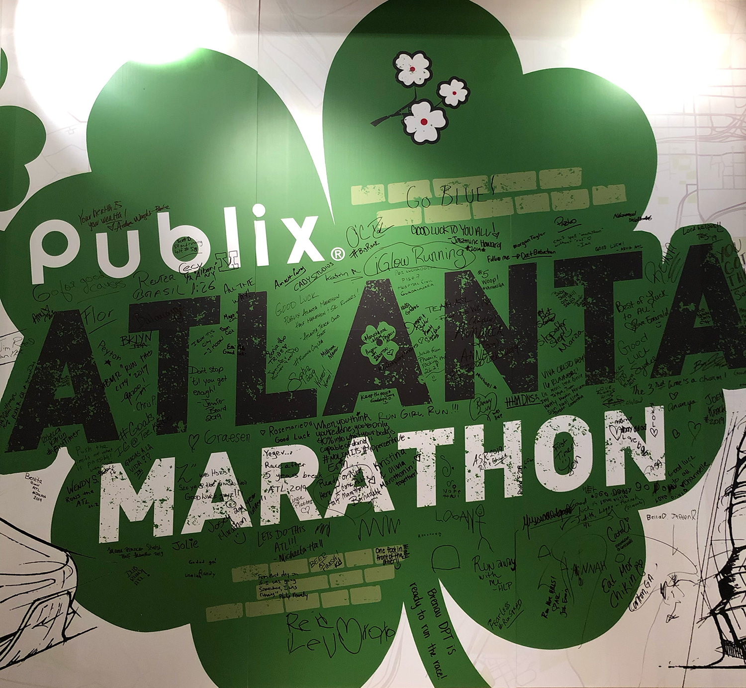 Pubix Atlanta Marathon mural