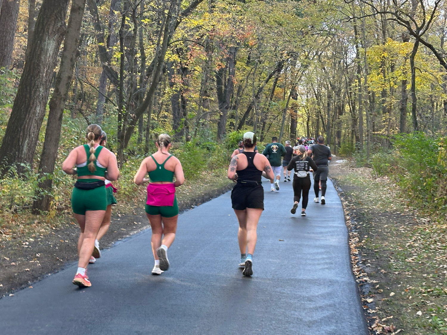 Runners on trails