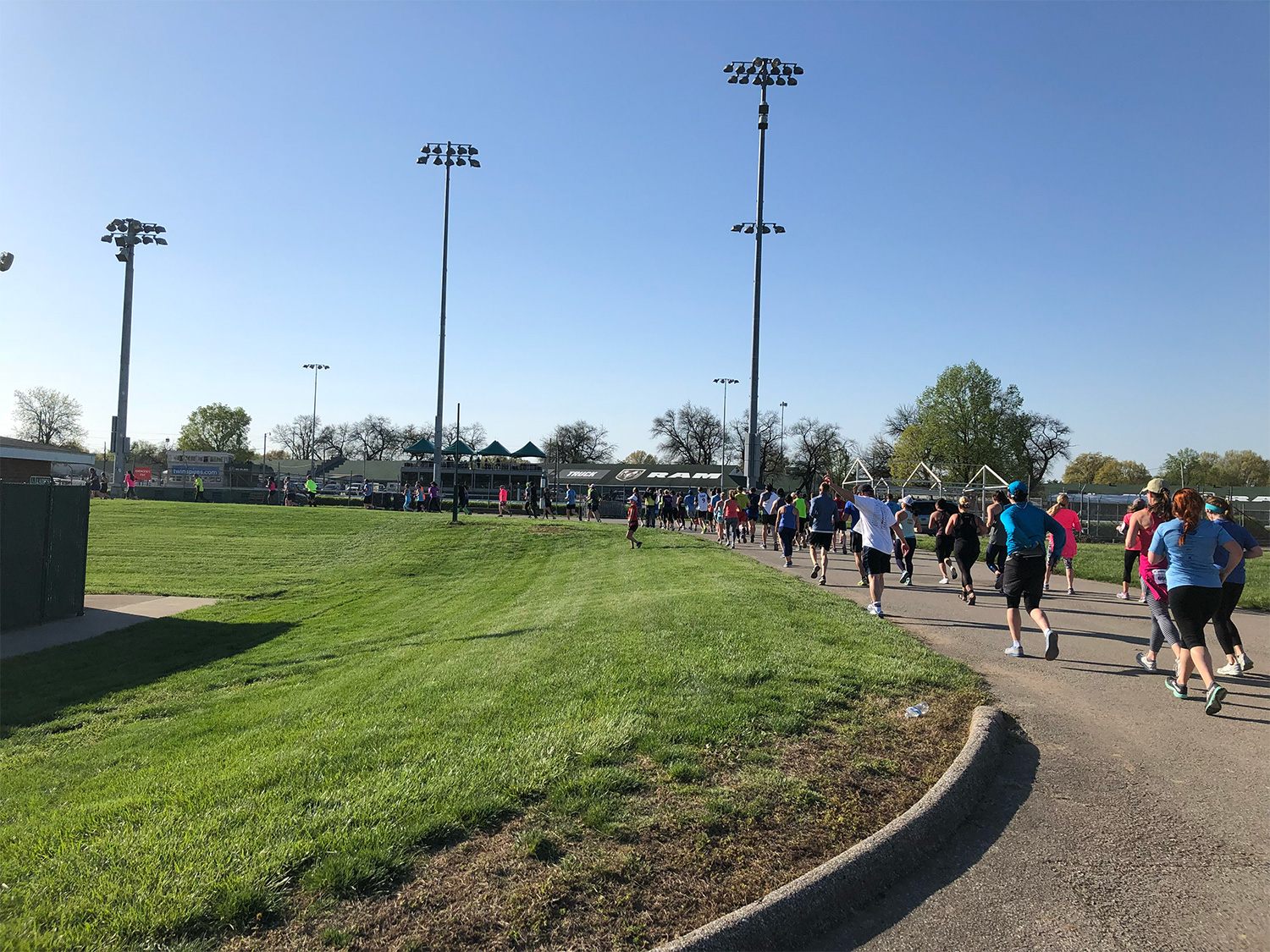 Another view on the Churchill Downs track