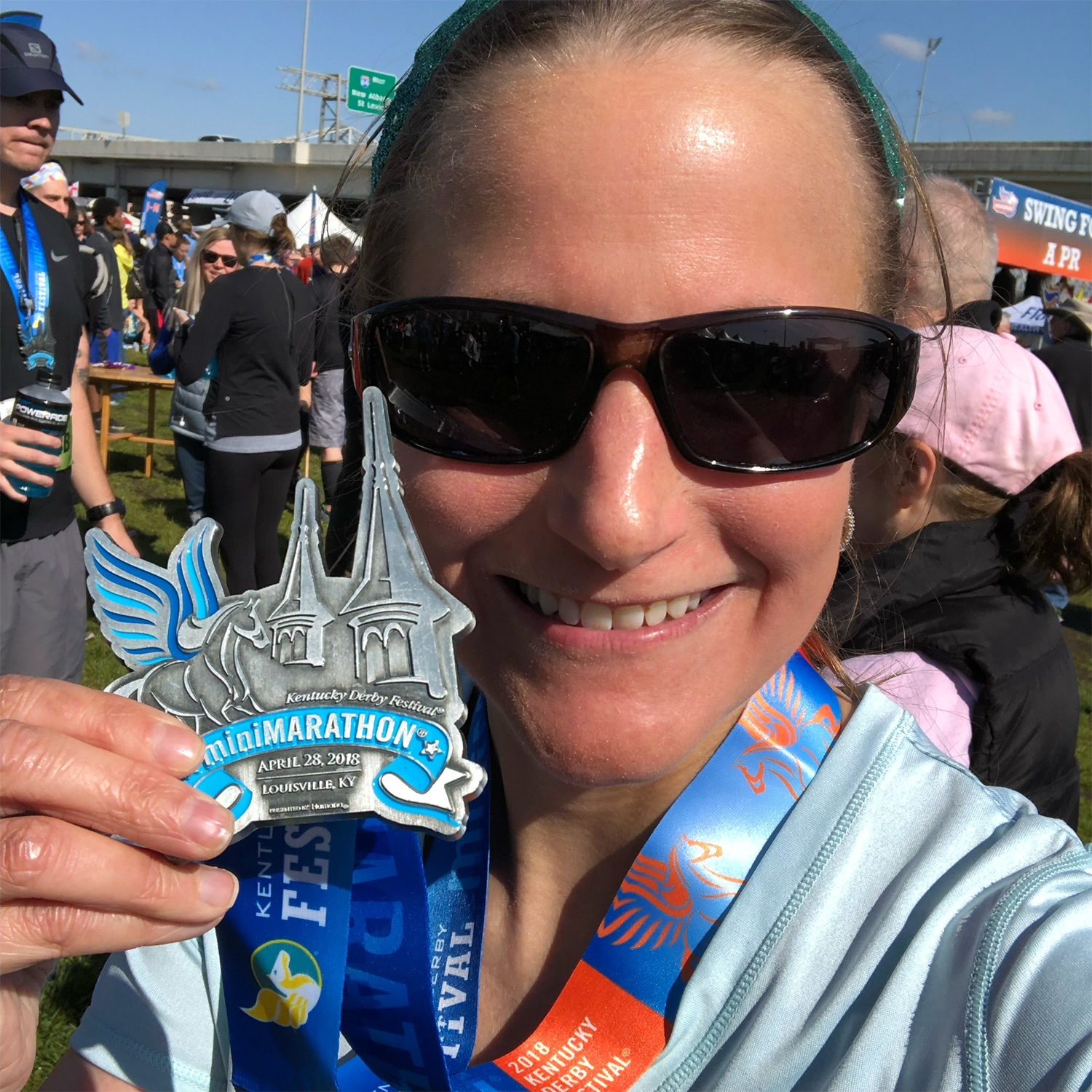 Finisher's medal at Waterfront Park