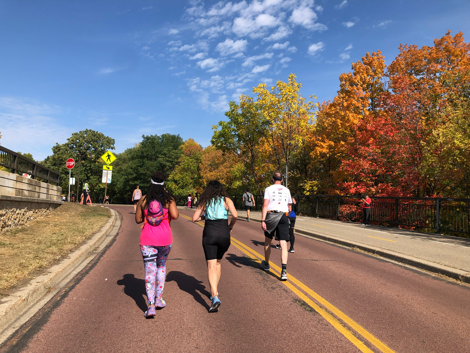 Fall colors on the marathon course