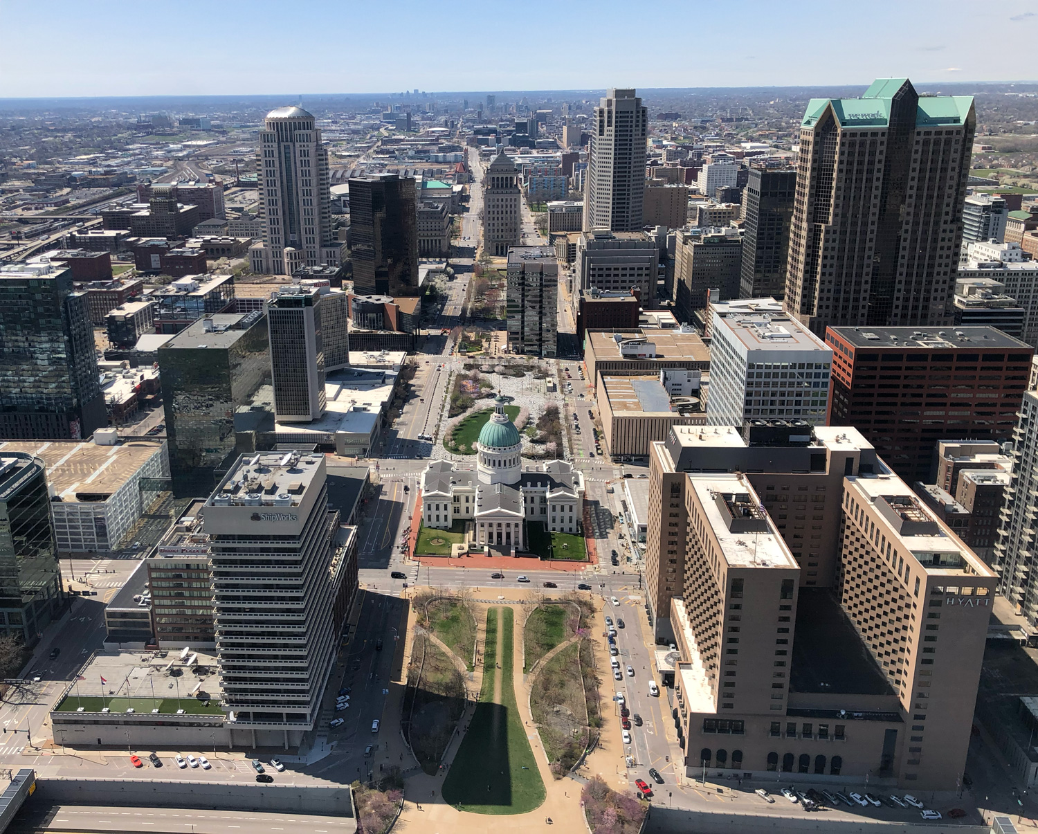 View from within the St. Louis Arch