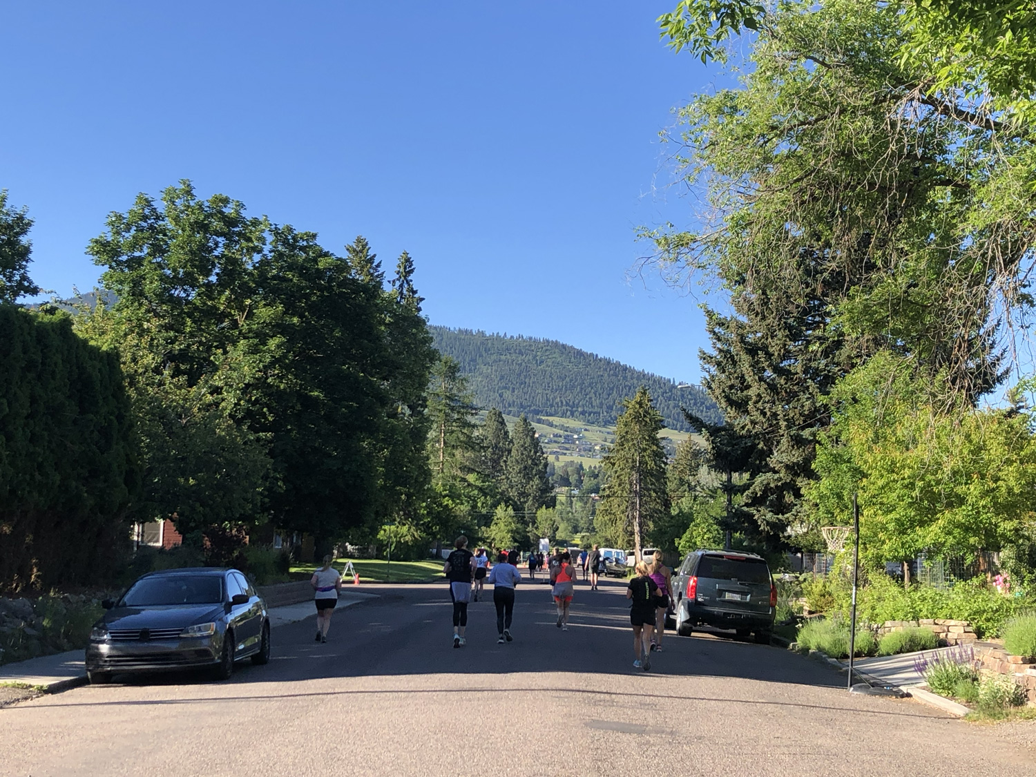 Running through Missoula neighborhoods