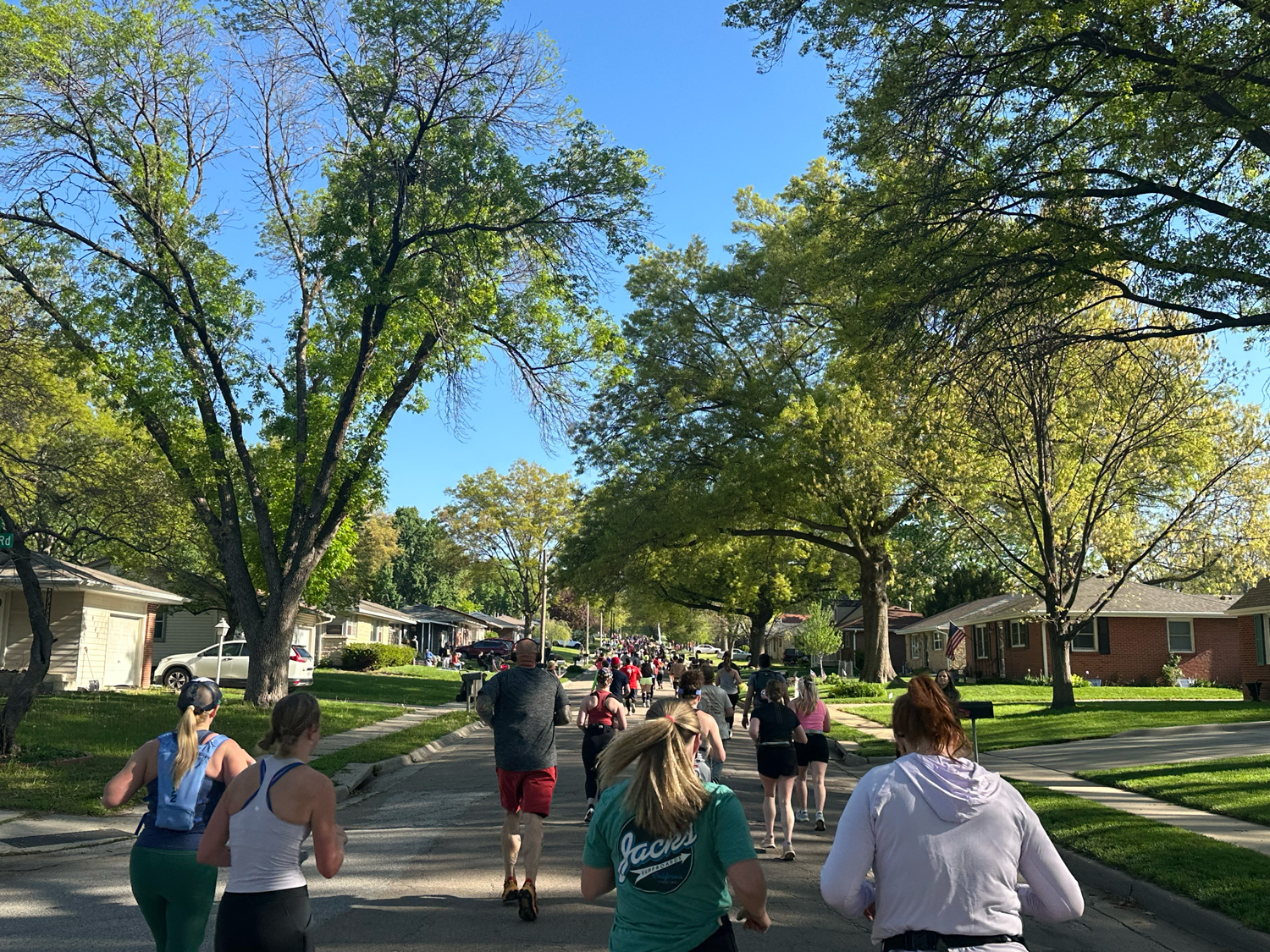Running through Indian Village in Lincoln