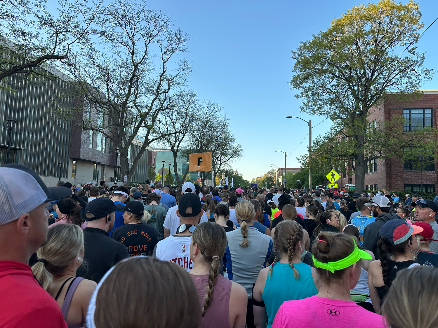 Start line for the 2025 Lincoln Marathon and Half Marathon