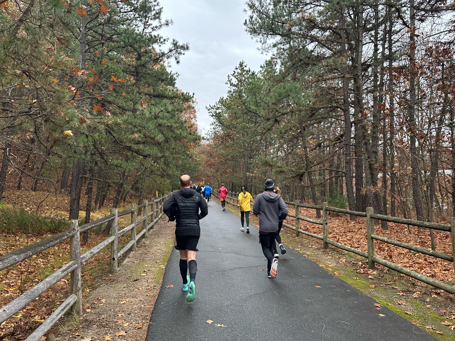 Running along the Piscataquog Trail