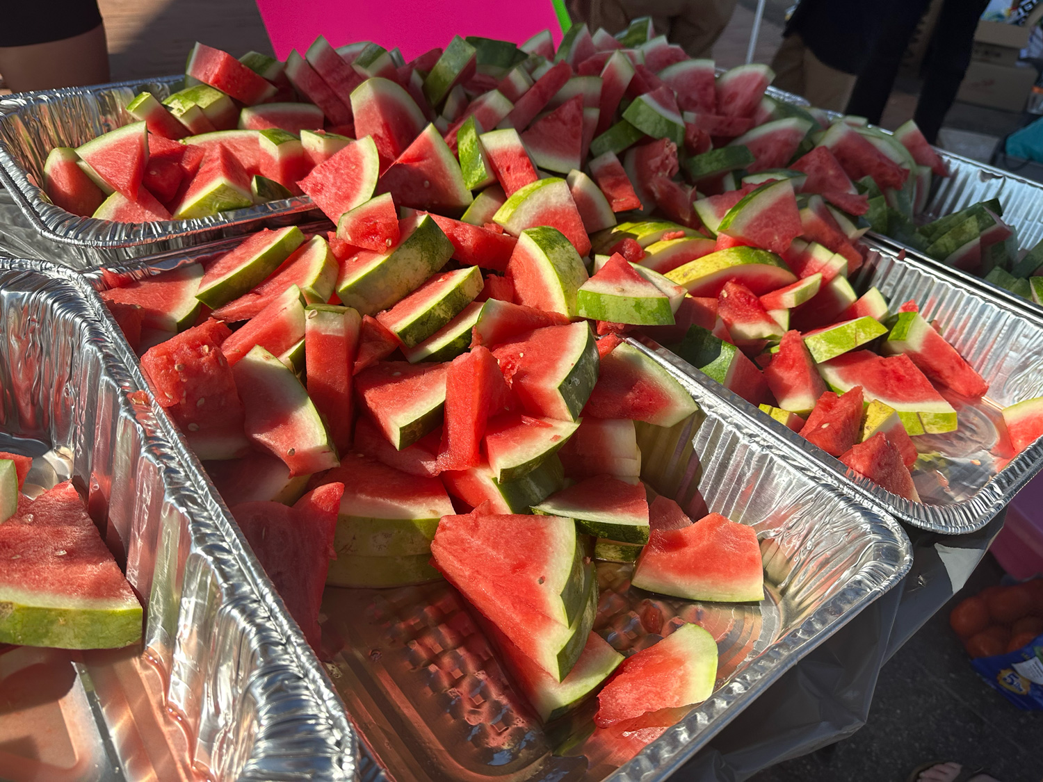 Slices of watermelon