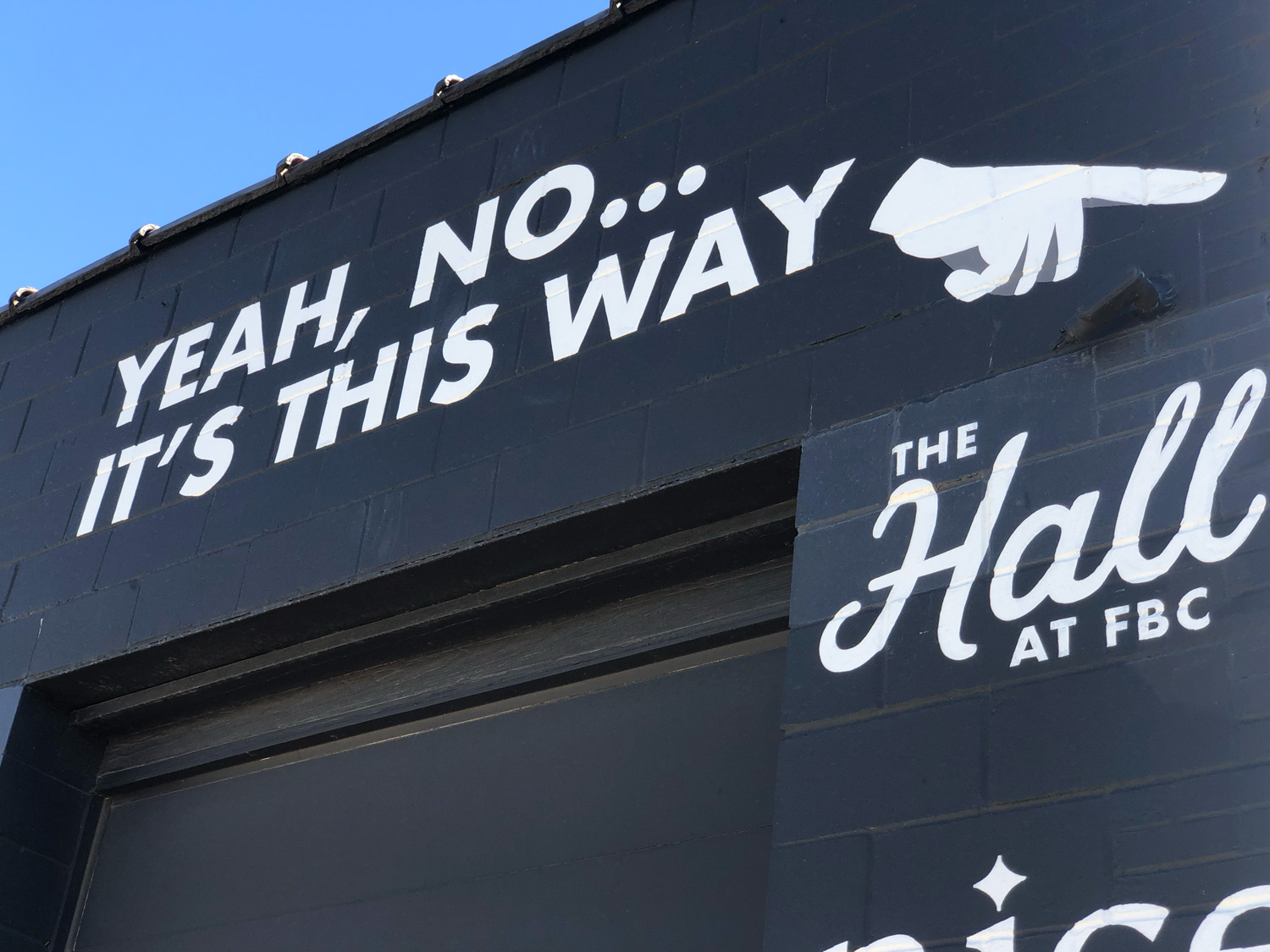 Yeah, No... sign