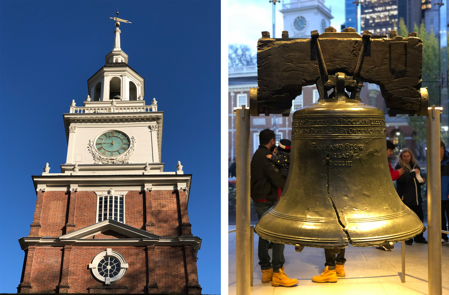 Independence Hall and the Liberty Bell