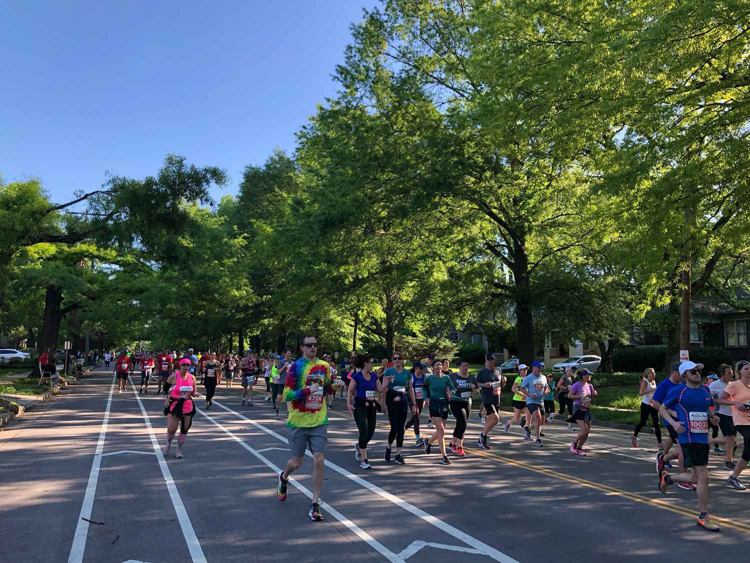 Running down Belmont