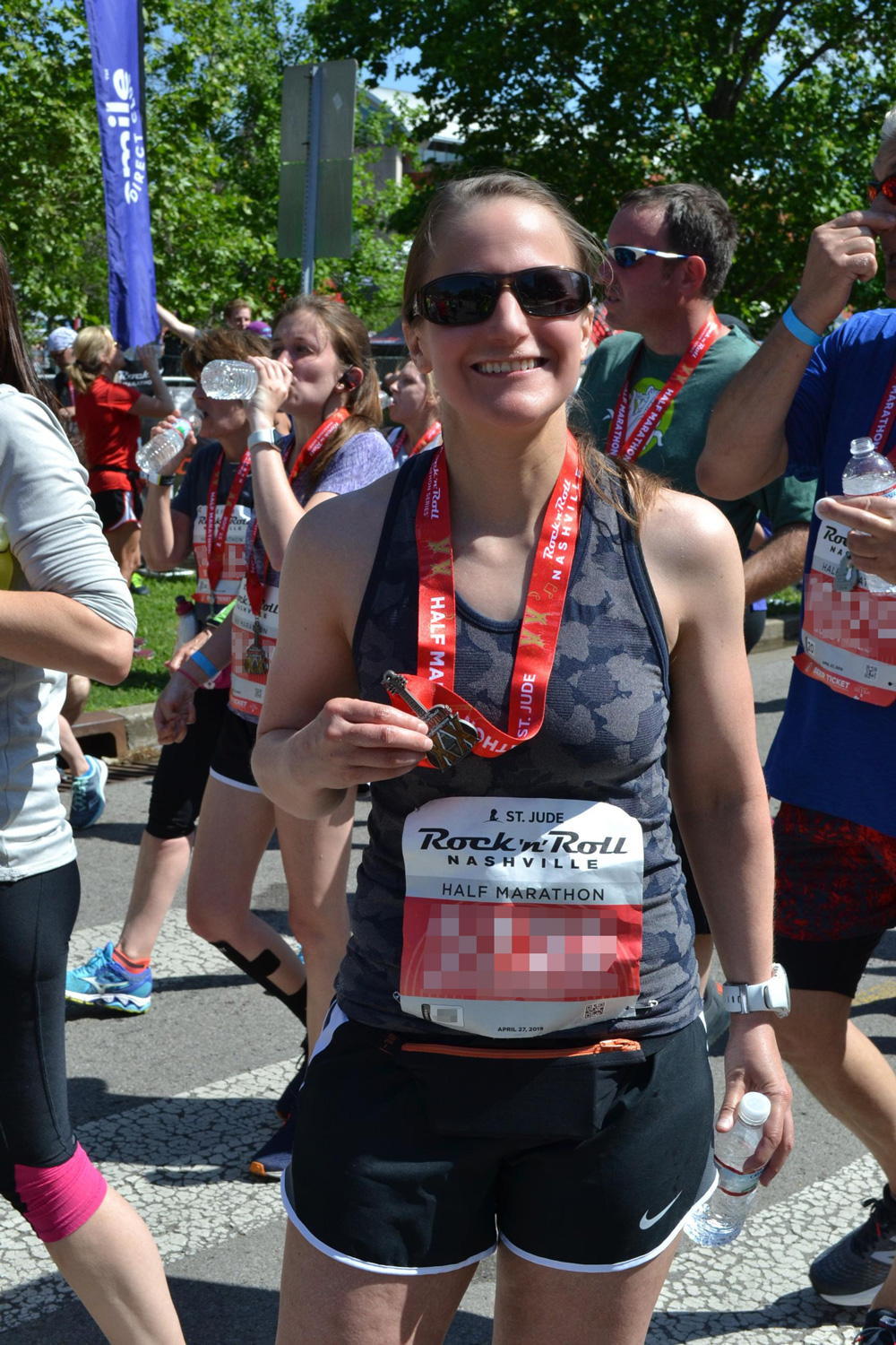 Finish line smile