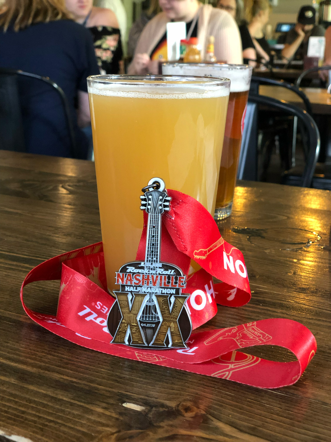 Medal and beer